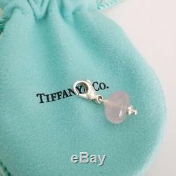Tiffany & Co Silver Picasso Pink Rose Quartz Pendant Charm 4 Necklace / Bracelet