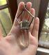 VTG Crystal Quartz Point Sterling Pendant 925 Sterling Silver Modernist Deco