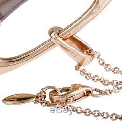 Valente Milano 18K Rose Gold Diamond and Smoky Quartz Oval Pendant Necklace