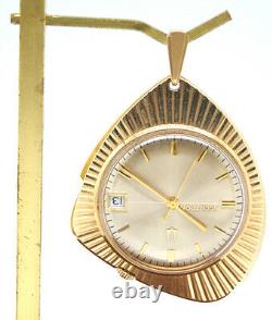 Vintage Bulova Accutron 14K Gold Pendant Date Watch 43 grams Grade 218D