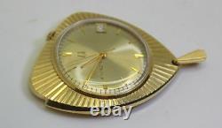 Vintage Bulova Accutron 14K Gold Pendant Date Watch 43 grams Grade 218D