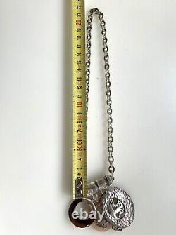 Vintage Joseph Esposito Sterling Silver Full Set Magnetic Pendants Necklace 17.5