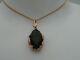 Welsh Clogau 9ct Rose Gold Ar Dan Smoky Quartz & Diamond Pendant