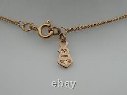 Welsh Clogau 9ct Rose Gold Ar Dan Smoky Quartz & Diamond Pendant