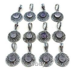 Wholesale Lot 200 PCs. Rose Quartz Gemstone 925 Silver Plated Pendants Jewelry