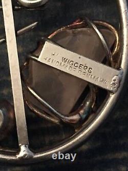 Wiggers DENMARK Vintage Handcrafted Scandinavian Brutalist Statement Pendant MCM