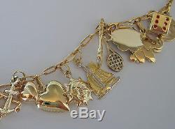 Wow Bracelet Charm with 22 Pendant Made from 14kt 585 & 333 Gold